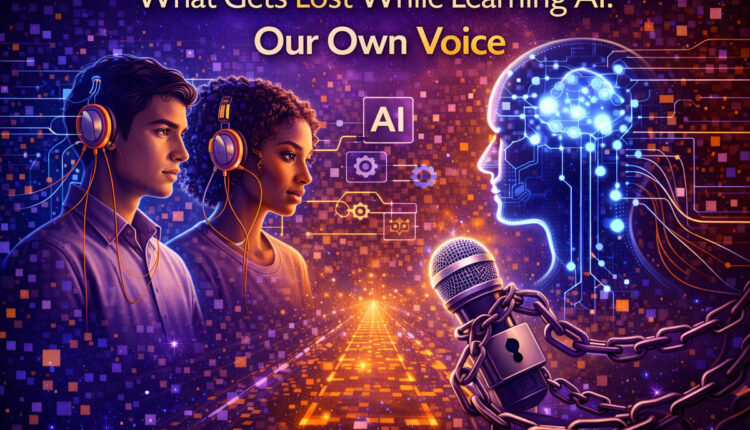 What Gets Lost While Learning AI. Our Own Voice